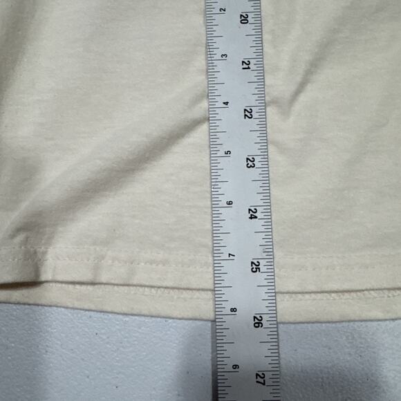 Lot Of 2 Mens T-Shirt Short Sleeve Graphic Tee Solid Size S Mustard Yellow Beige - Picture 8 of 8